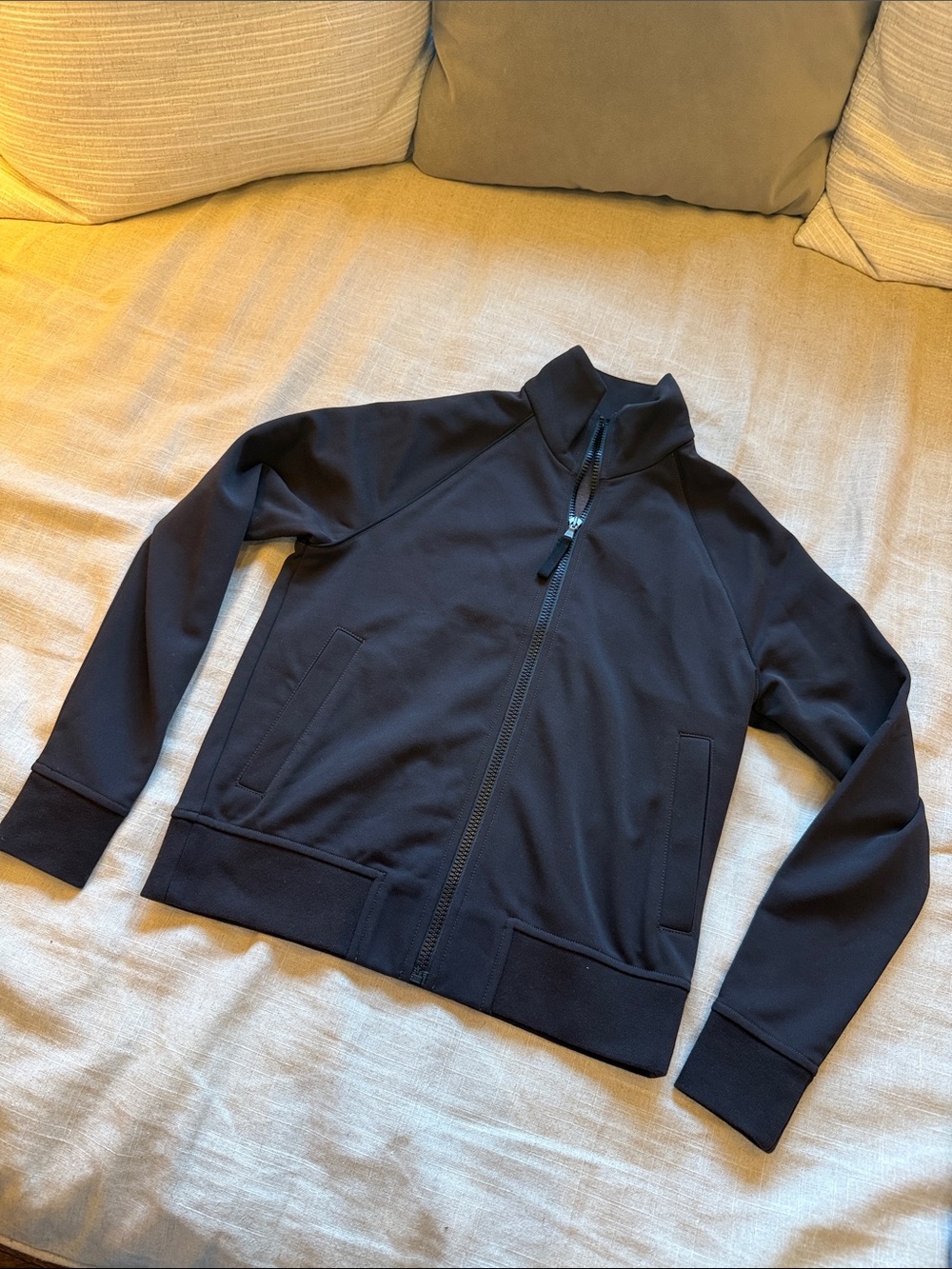 James Perse Women's Black Zip-Up Jacket